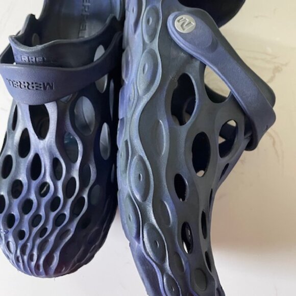 The Merrell Hydro Moc Slip On Dark Blue/Black Waterproof Shoes - Picture 2 of 9